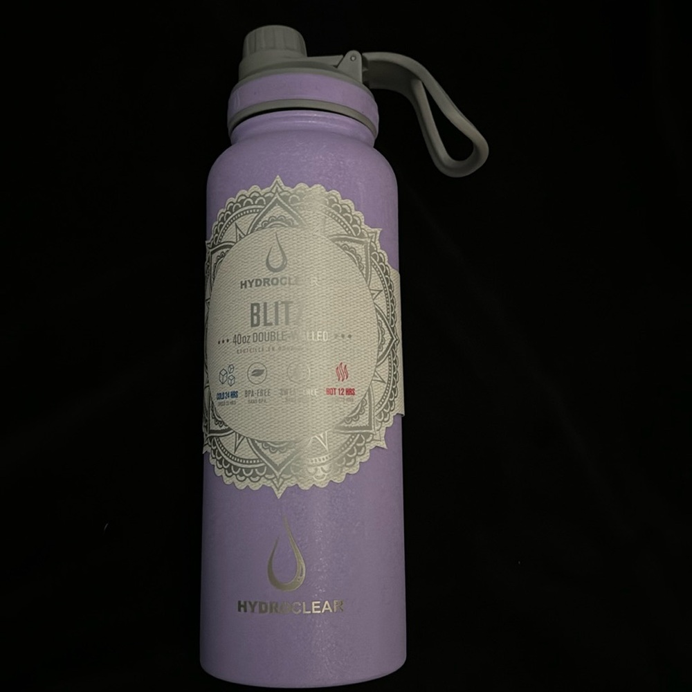 Hydroclear Blitz double wall ice finish bottle 40OZ Stainless Steel Water Bottle